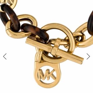 Michael Kors Gold and Tortoise Chain Bracelet